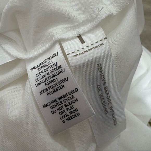 Ann Taylor LOFT White Eyelet A-Line Sleeveless Dress Sz 0 Bridal Floral Summer - Picture 13 of 15